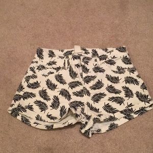 Palm print shorts